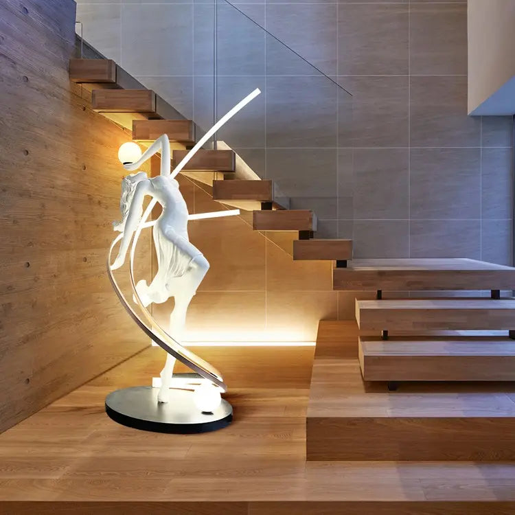 Athena Dancing Goddess Lamp Sculpture