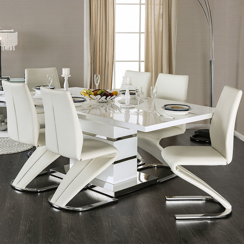 Emma 6/8 Seater Silver Dining Set