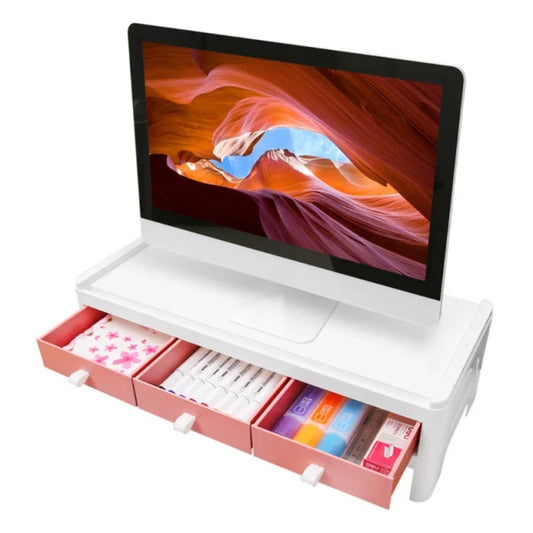 Multifunctional Desk Organizer/Laptop stand With 3  Drawers