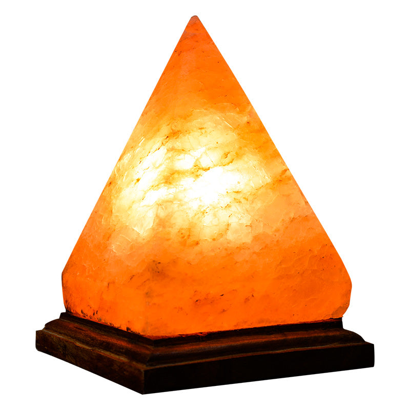 Pyramid salt lamp