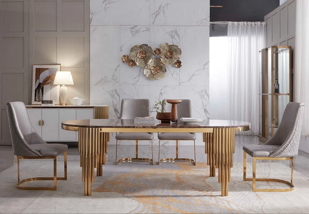 Azra luxe 6 seater dining set