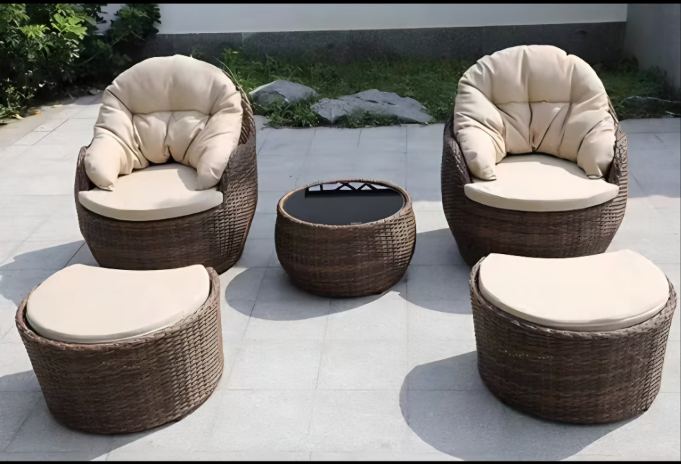 Tahiti 2- piece rattan lounger
