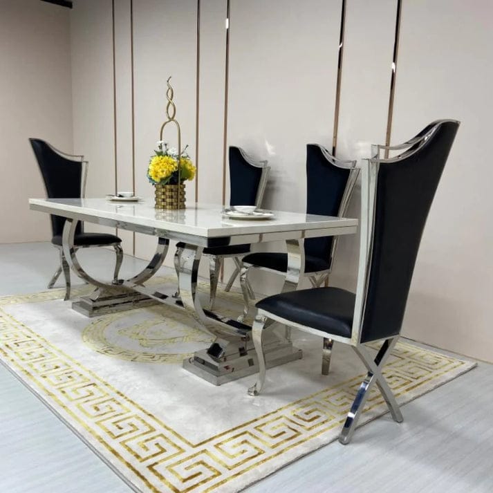 Estafani 8 Seater Marble Dining Table