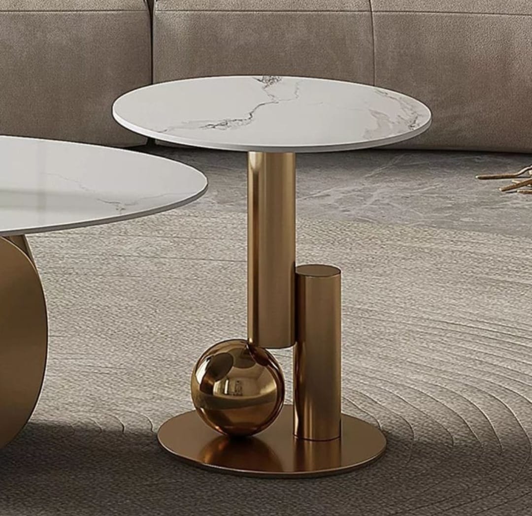 gold side table