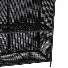 MFurn Cassy 3pc Wicker Outdoor Patio Bar Set with Glass Top & Cushions