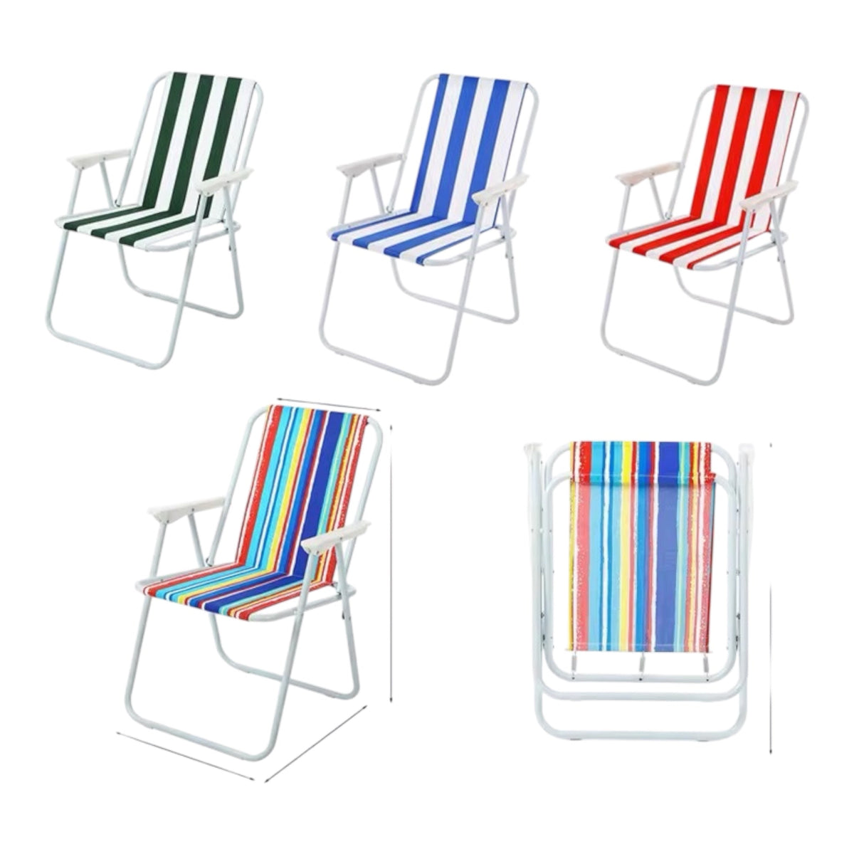MFurn Angelo Folding Aluminium Material Outdoor Furniture Lounge Beach Chair- Various Colours