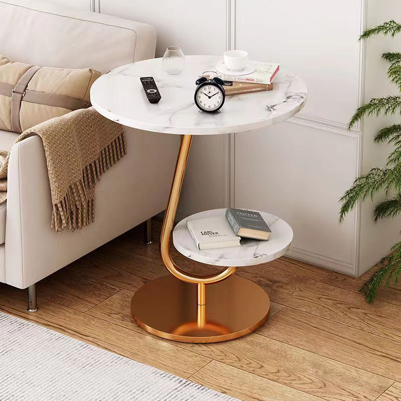 MFurn Mid Century Round Coffee Table with Storage