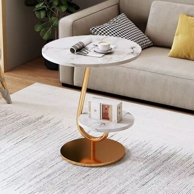 MFurn Mid Century Round Coffee Table with Storage