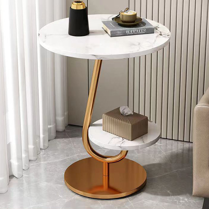 MFurn Mid Century Round Coffee Table with Storage