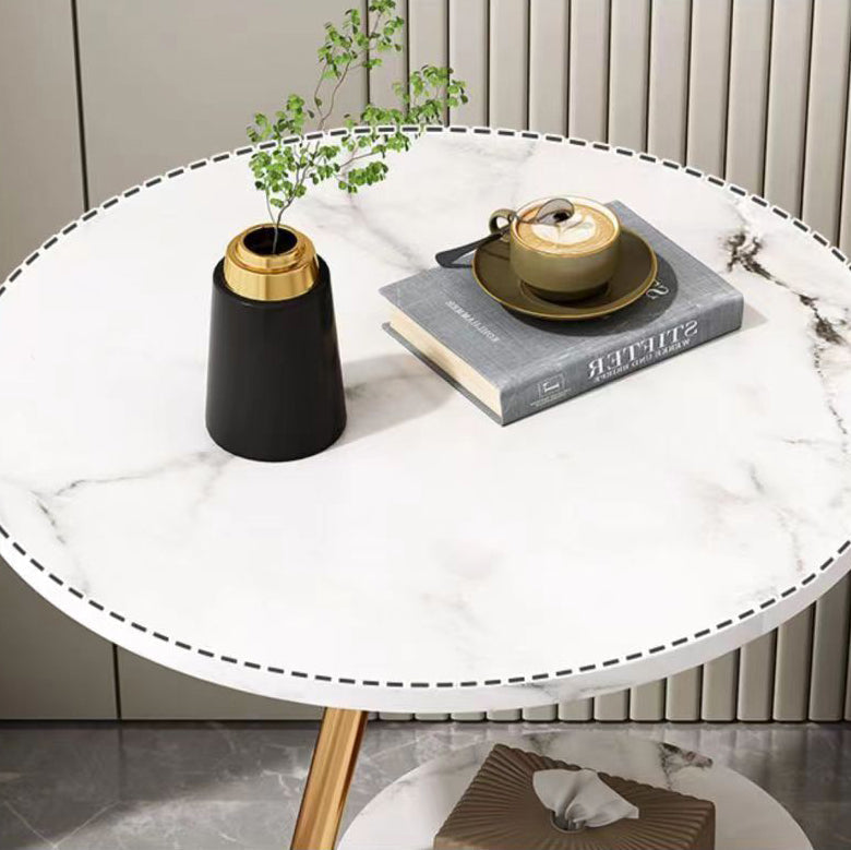 MFurn Mid Century Round Coffee Table with Storage
