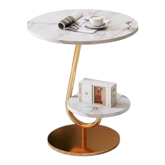 MFurn Mid Century Round Coffee Table with Storage
