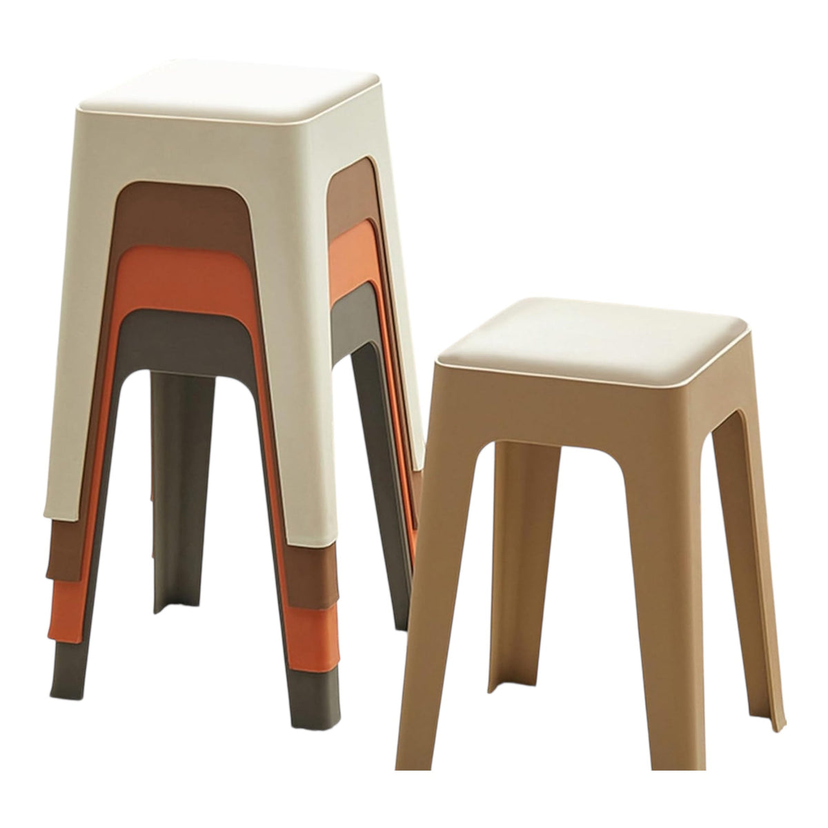 MFurn Portable Stackable Bar Stools - Various Colours