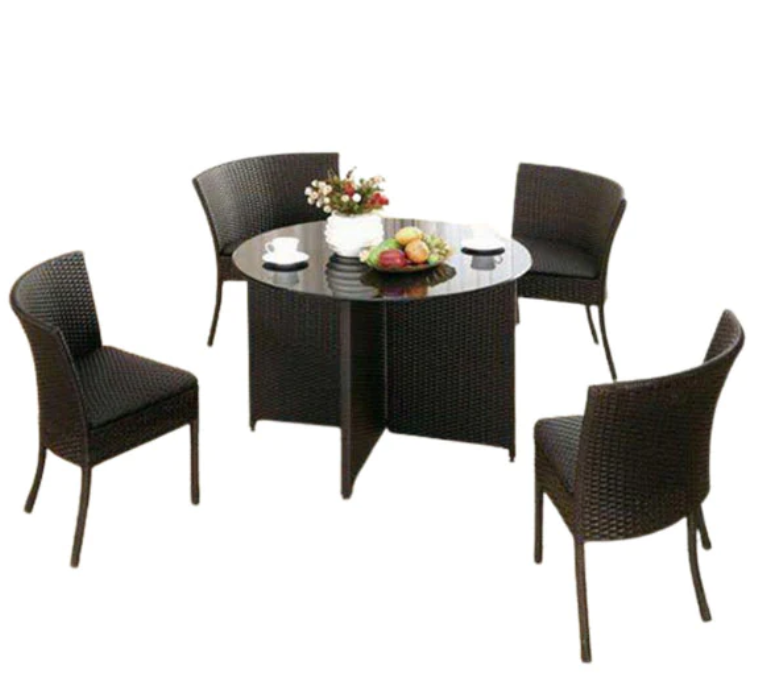 MFurn Four-Seater Pool & Restaurant Dining Set – Stylish Outdoor Comfort