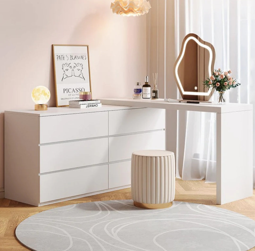 Dulce multi-functional vanity/dresser/desk