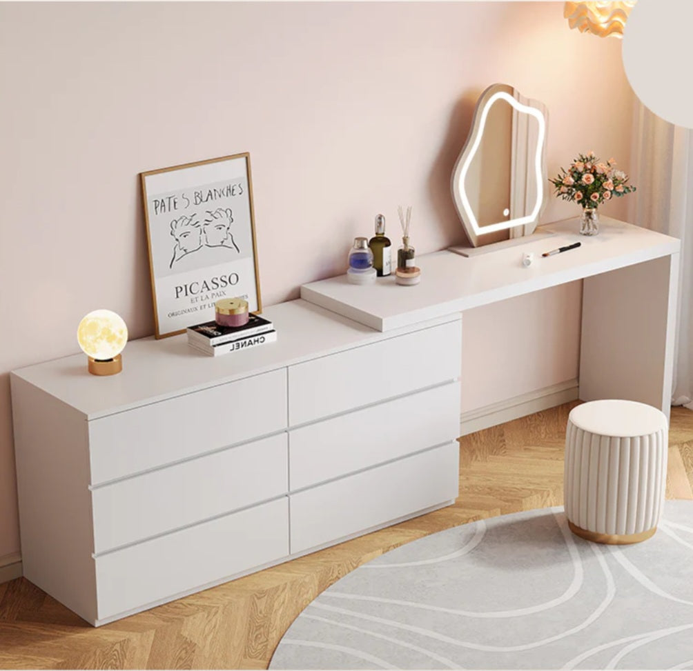 Dulce multi-functional vanity/dresser/desk