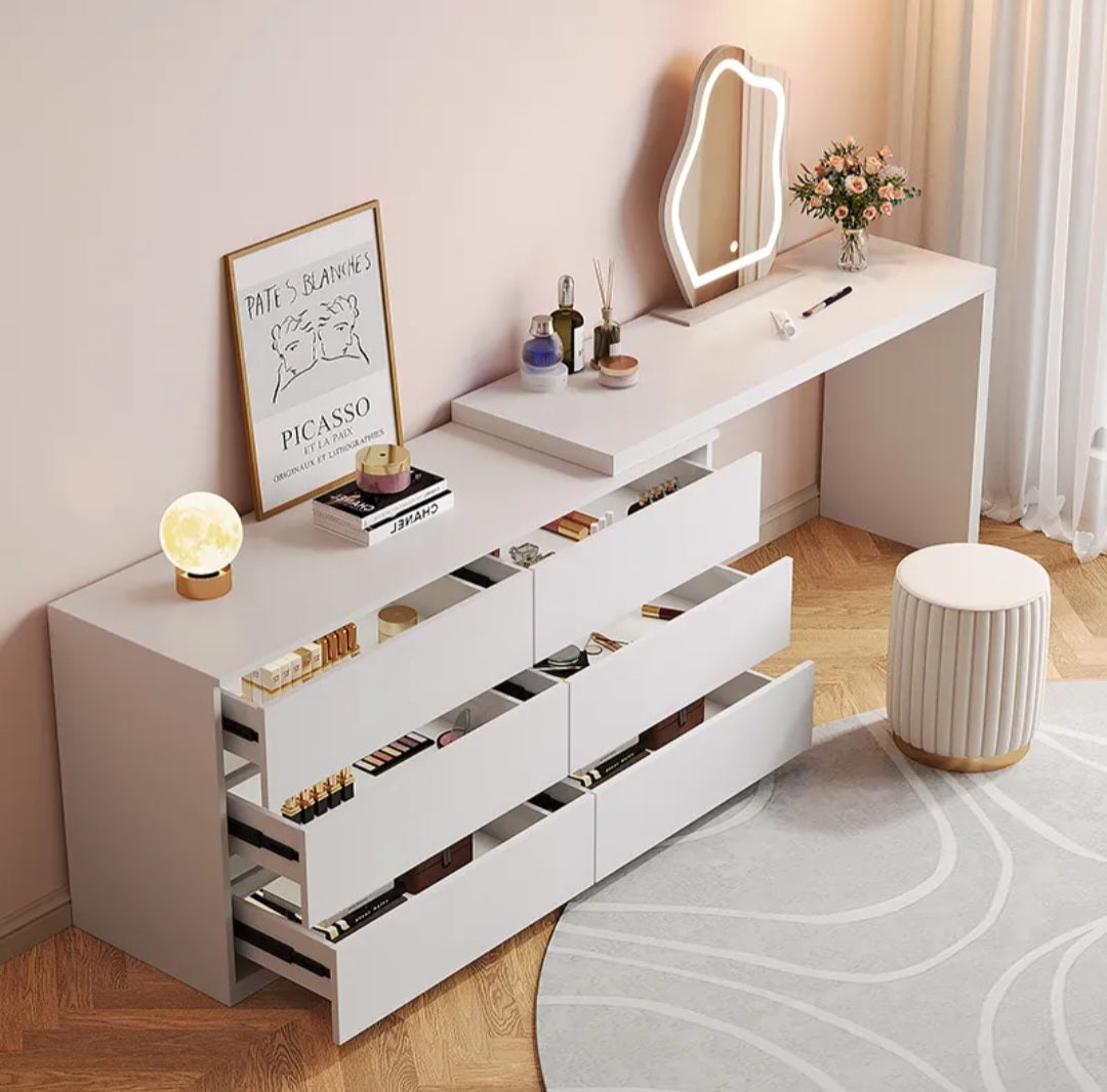 Dulce multi-functional vanity/dresser/desk