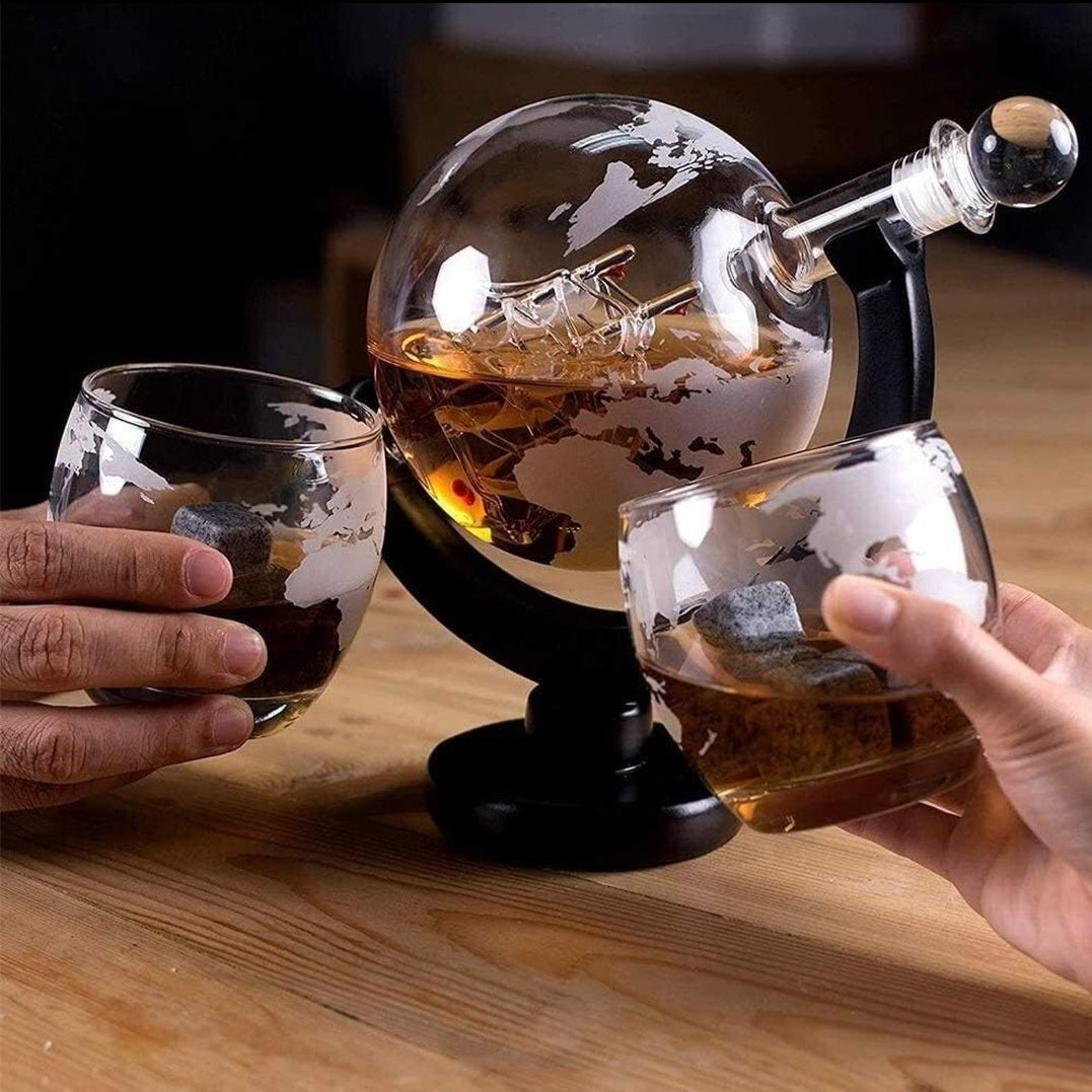 Zion whiskey decanter set