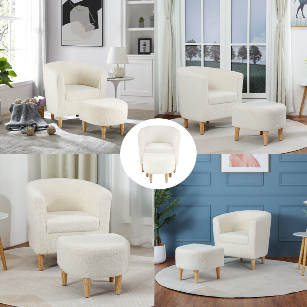 Rivoli accent chair/ottoman