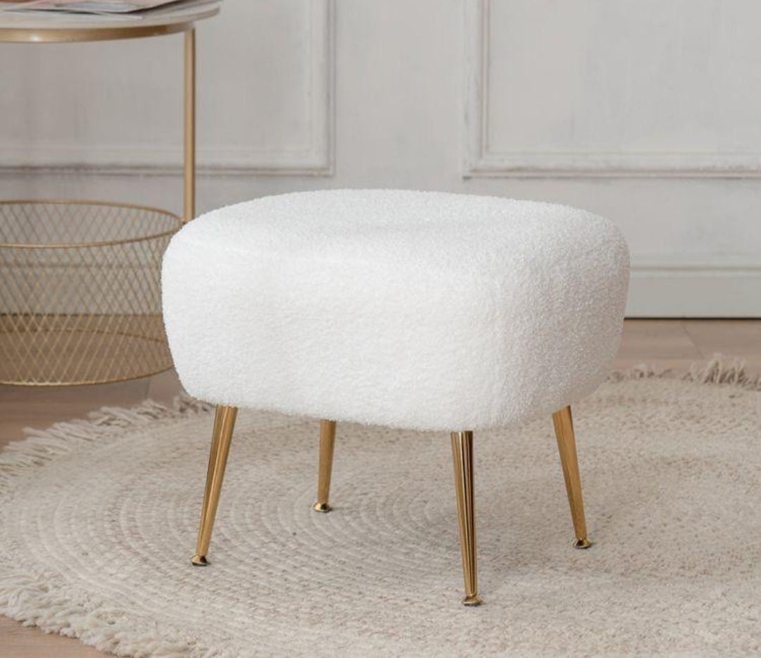 Orazio accent chair with matching ottoman