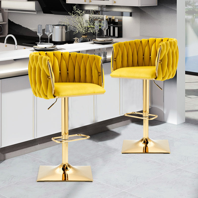 mustard bar chair