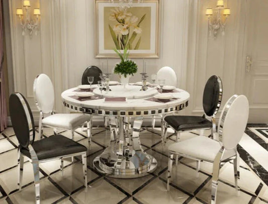 Roma Dining Set with Luxury Chairs