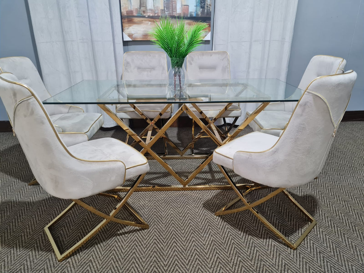 Audrey 6 seater dining set