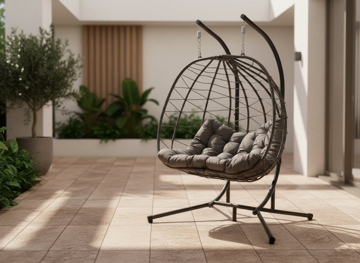 MFurn Cebu 2 Seater Hanging Egg Hammock Swing Chair