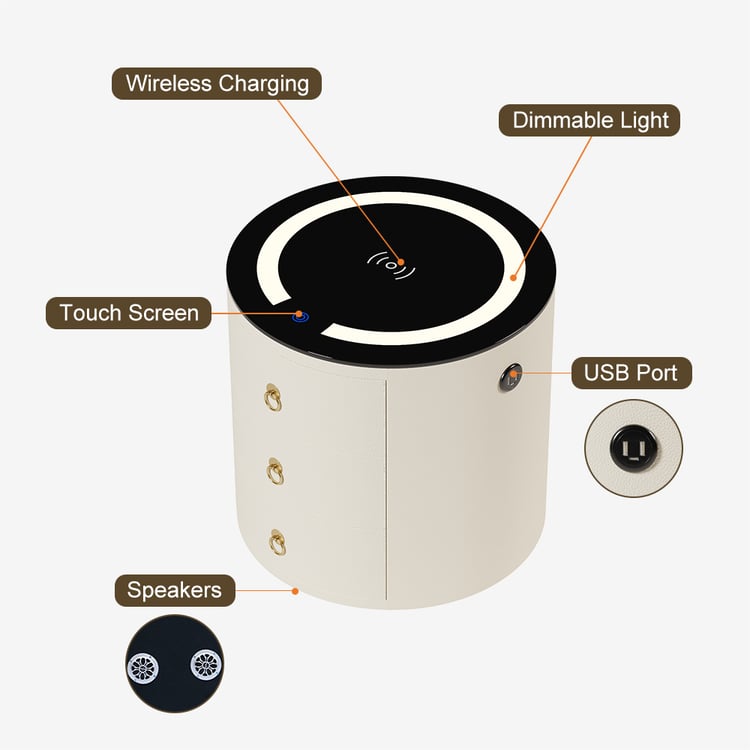 Alora smart wireless charging pedestal