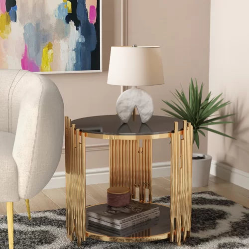 Azalea drum end table