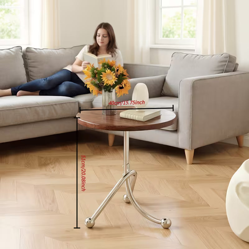 MFurn Tripod Steel Frame Round Tea Table Modern Side Table | Multiple Colours Available