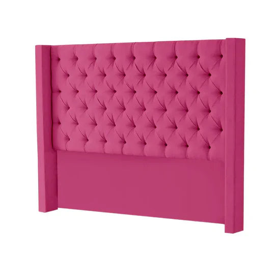 MFurn Tufted Wingback Velvet Headboard – Multiple Colours