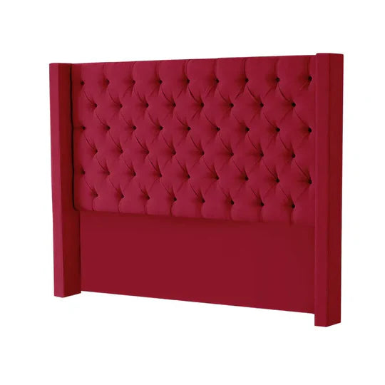 MFurn Tufted Wingback Velvet Headboard – Multiple Colours