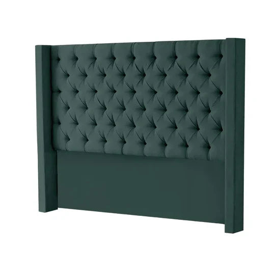MFurn Tufted Wingback Velvet Headboard – Multiple Colours
