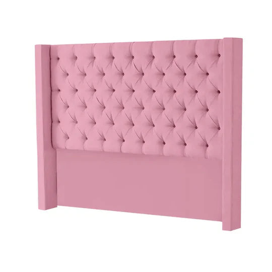 MFurn Tufted Wingback Velvet Headboard – Multiple Colours