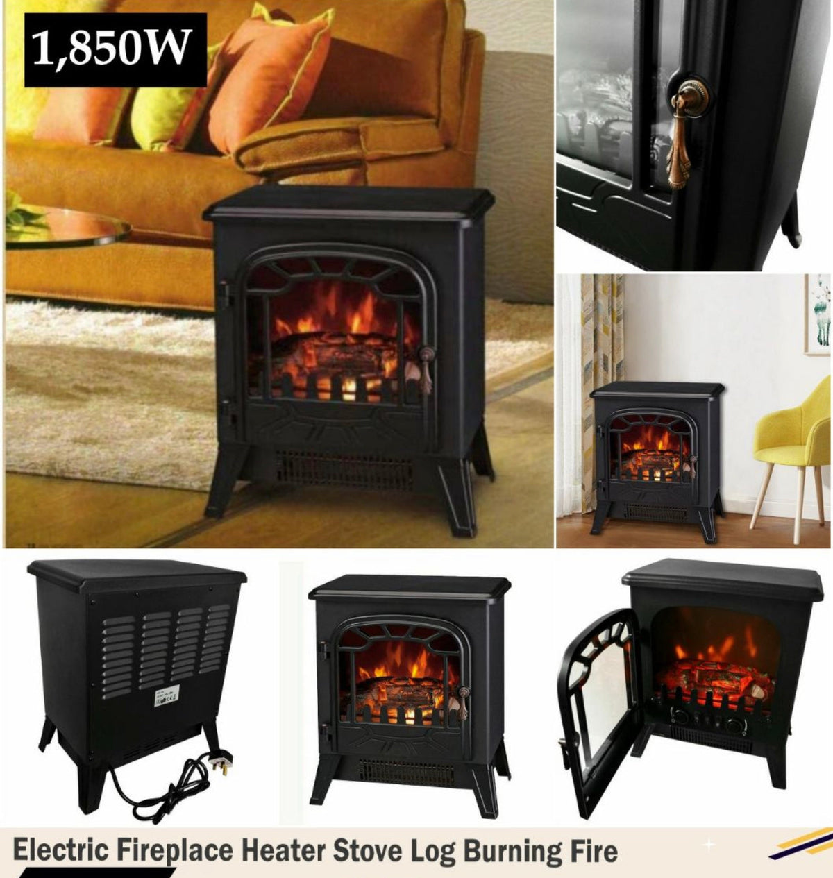 Fireplace Electric Heater - Authentic Look