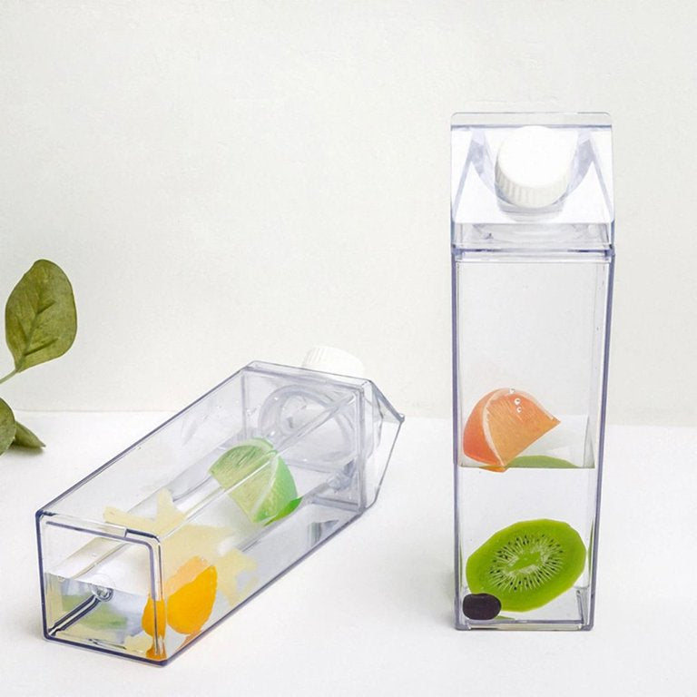 1L Milk Water Bottle Portable Transparent