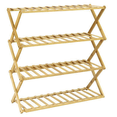 No Installation Bamboo Ladder Shelf Plant Stand Flower Rack Bookshelf Shoes Rack