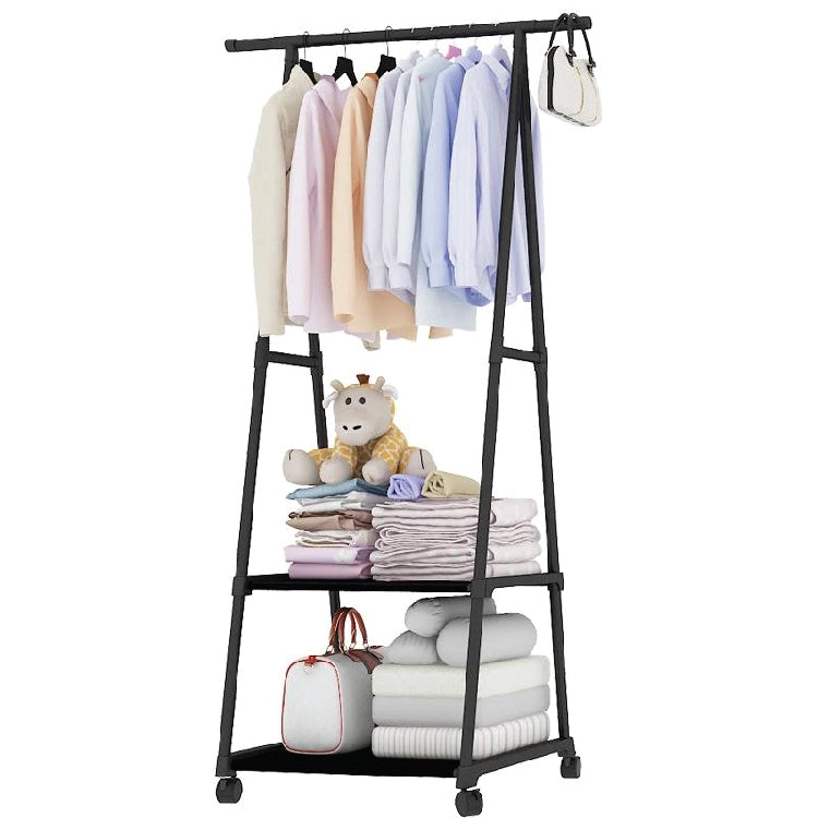 Multifunction Home Clothing Rack Bedroom Storage Hangers Movable DIY Assemble With