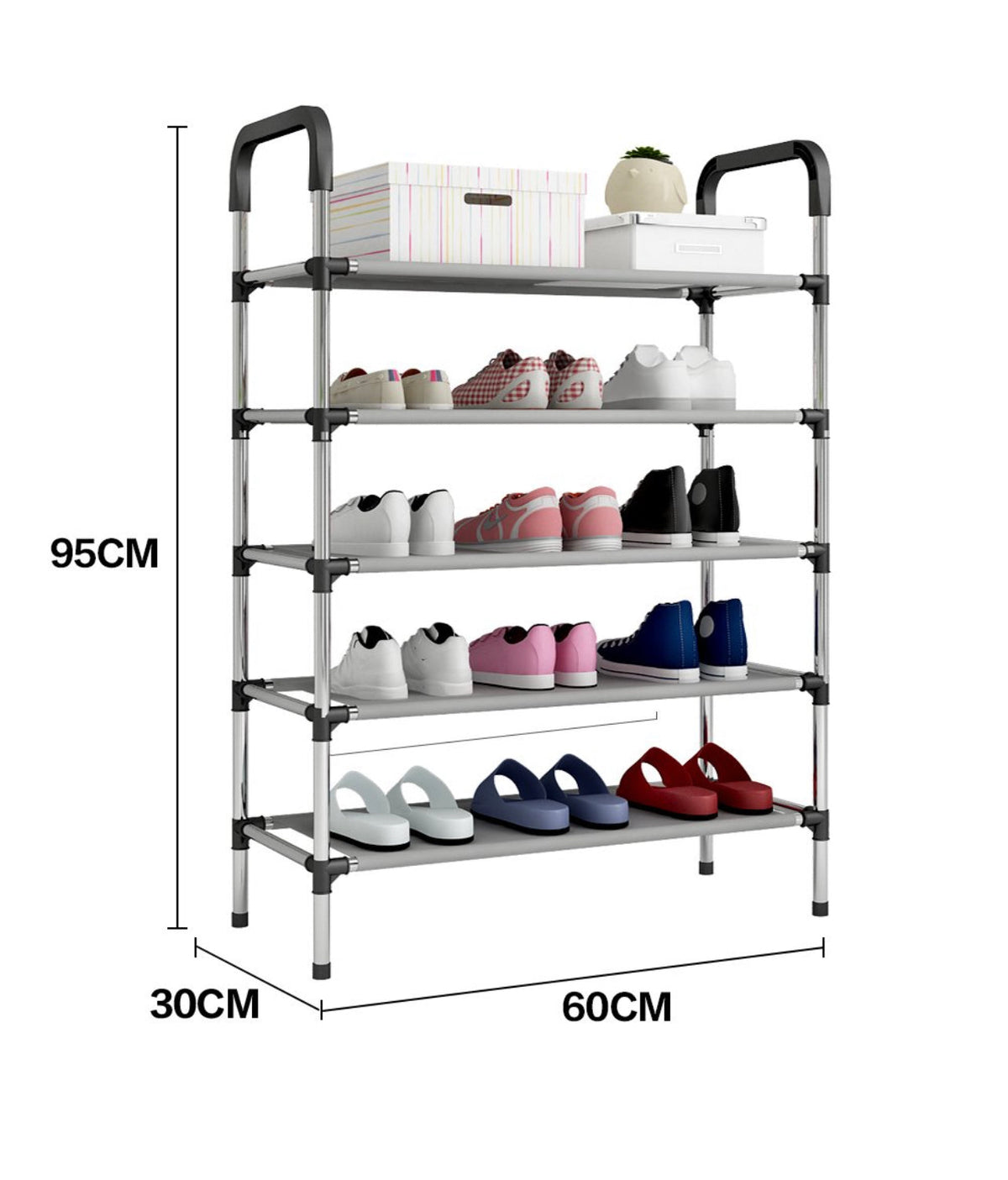 Shoe Rack 5tier Metal
