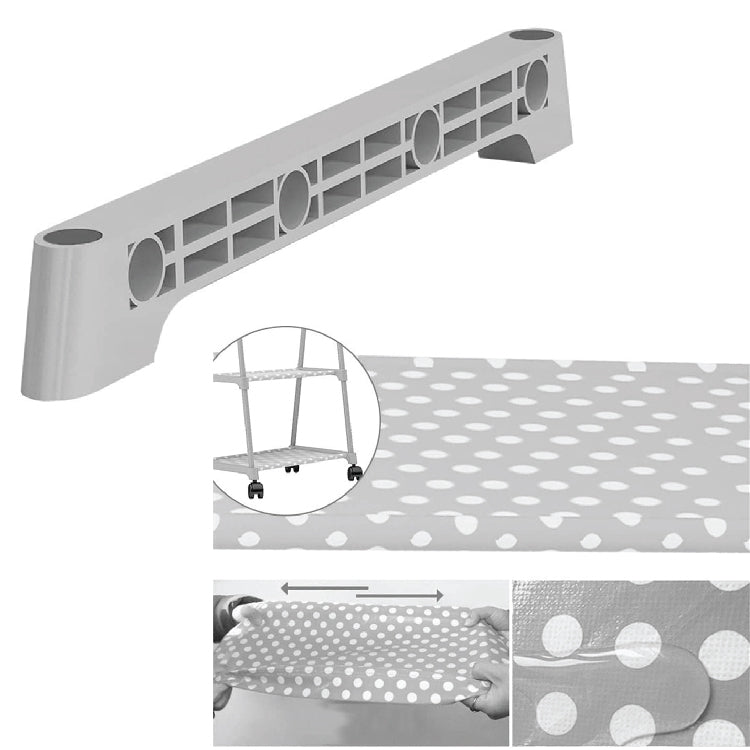 Multifunction Home Clothing Rack Bedroom Storage Hangers Movable DIY Assemble With