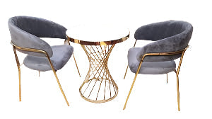 Modern and Stylish Velvet Dining Set