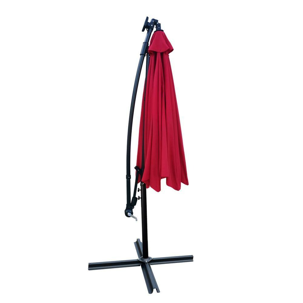 MFurn 3M Solar LED Outdoor Patio Umbrella – Waterproof Sun Shade, Various Colours