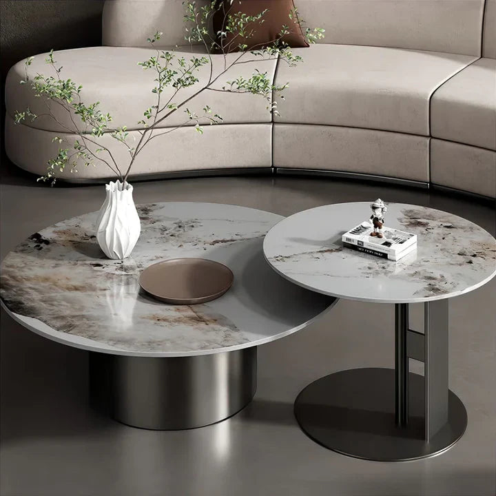 MFurn - Modern Round Nesting Tables Set 2pc