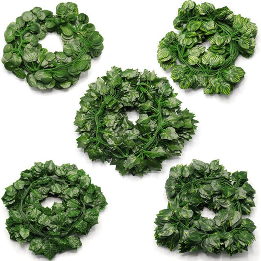 Artificial Ivy Leaf Garland Plants-5Pcs