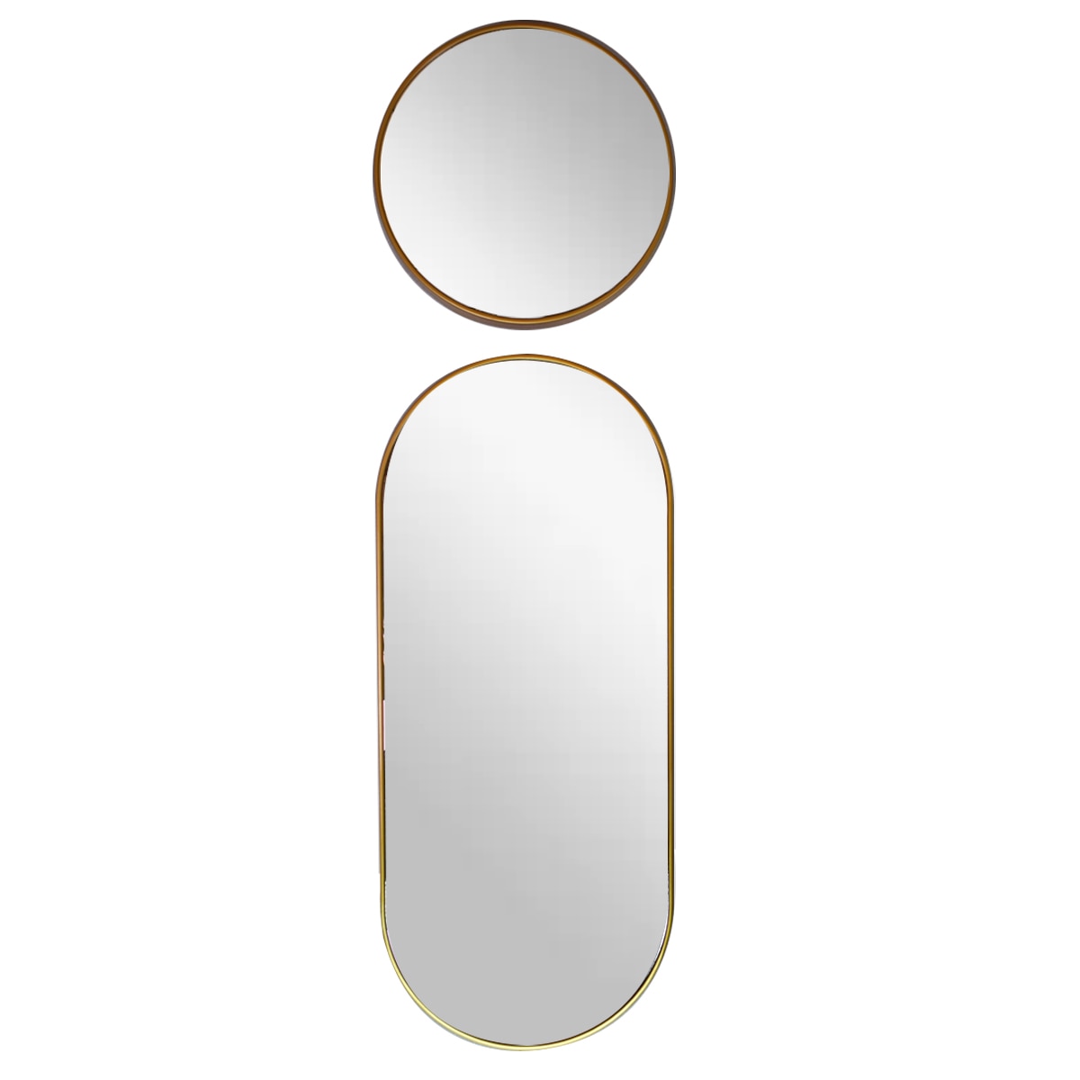 Art Deco Gold Wall Mirror Set – 2 or 3 Piece Decorative Home Décor