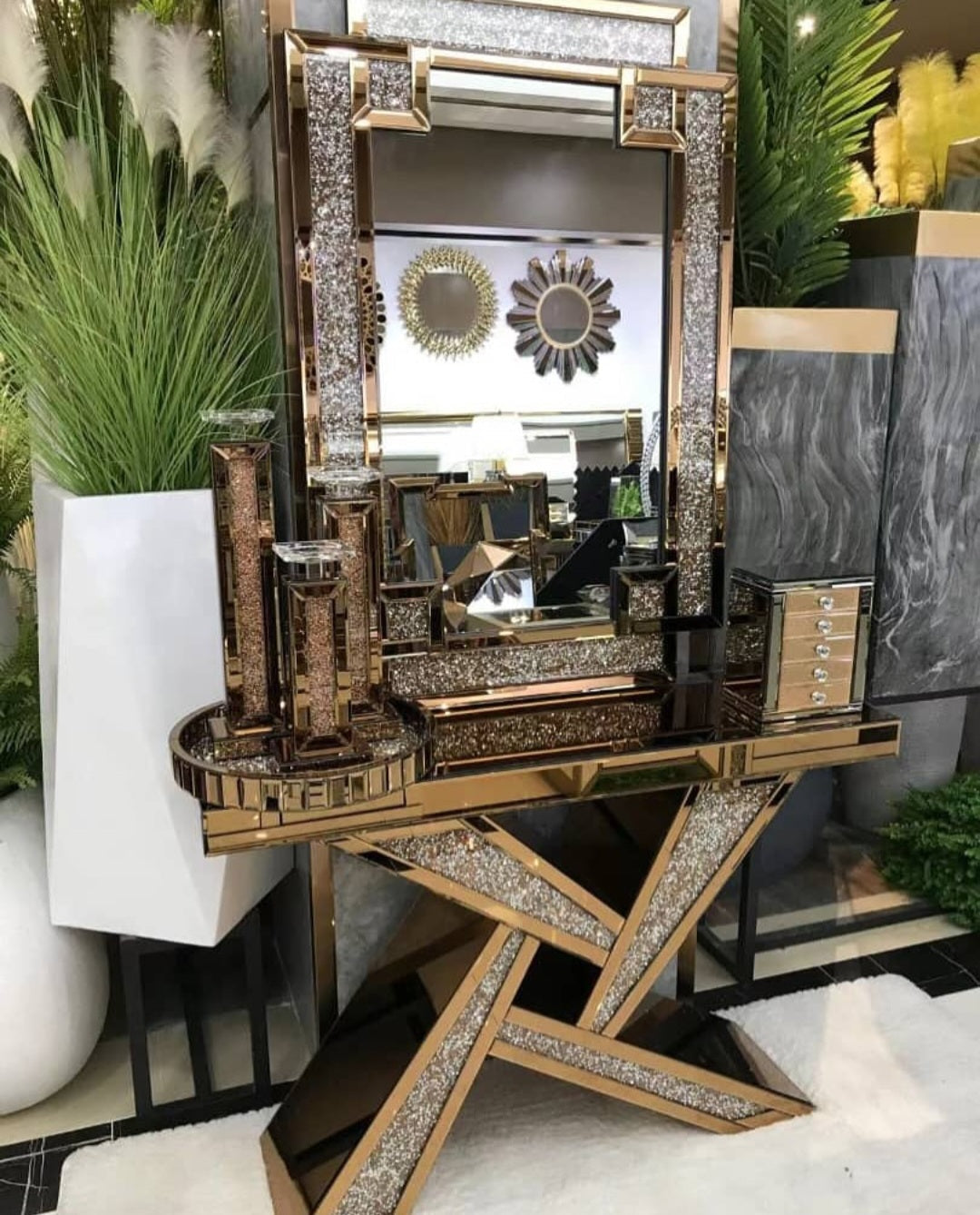 Berkeley console/mirror set