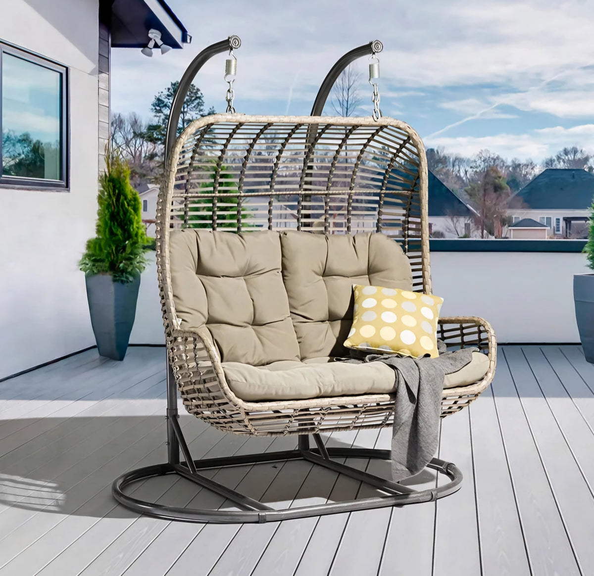 Cubana rattan swing 2-Seater