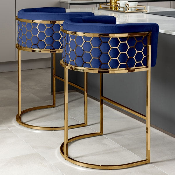 Avery luxe gold bar chairs