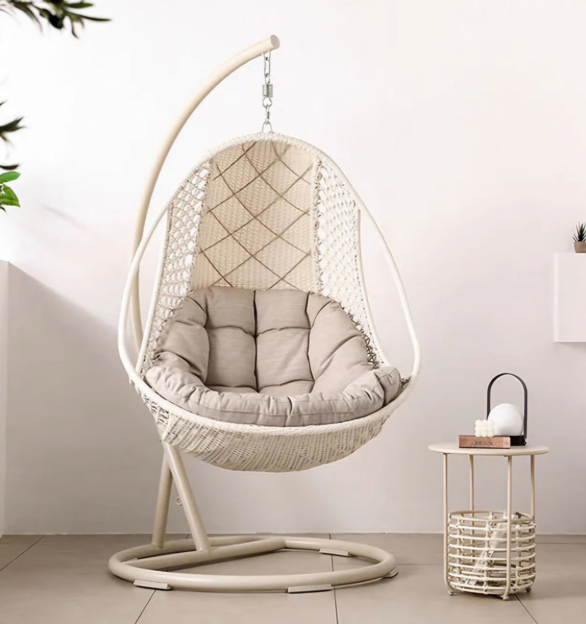 Lotus Rattan Swing
