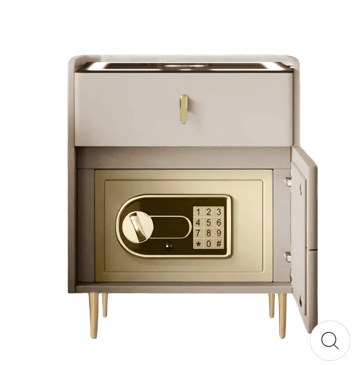 Orelia smart pedestal with safe